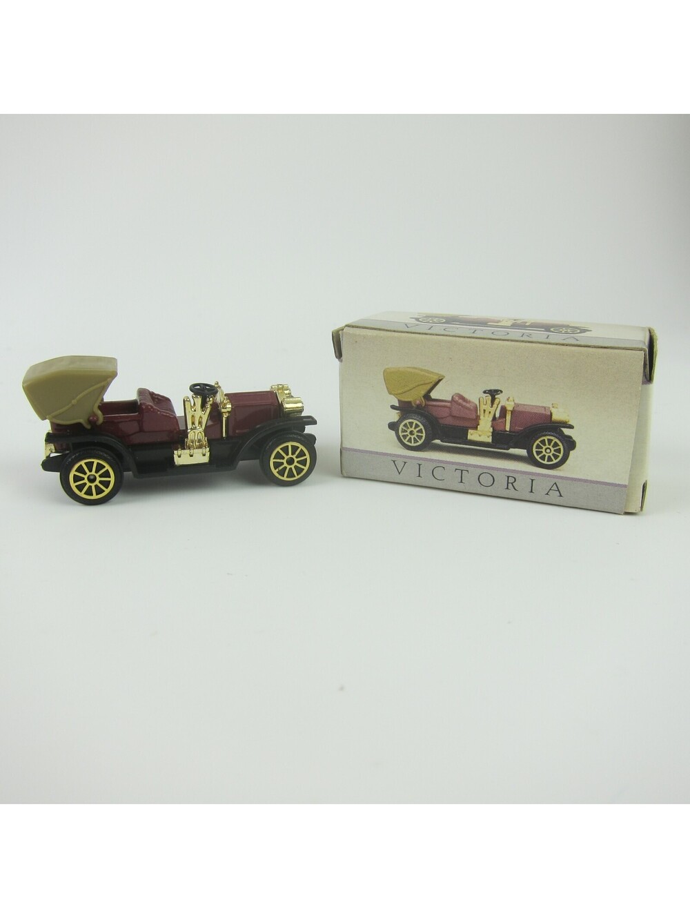 Mini Die-cast Antique Car Victoria #216 with Box Readers Digest Vintage 1984